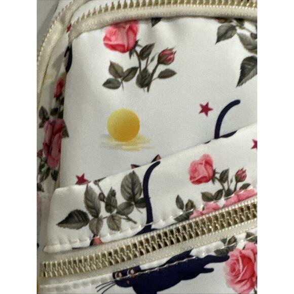Sailor Moon Luna Floral Mini Backpack Single Strap Jingpin Creations NWT - Picture 4 of 10
